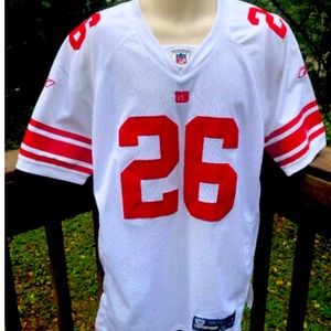 Reebok On Field NFL NY Giants #26 White Jersey 44